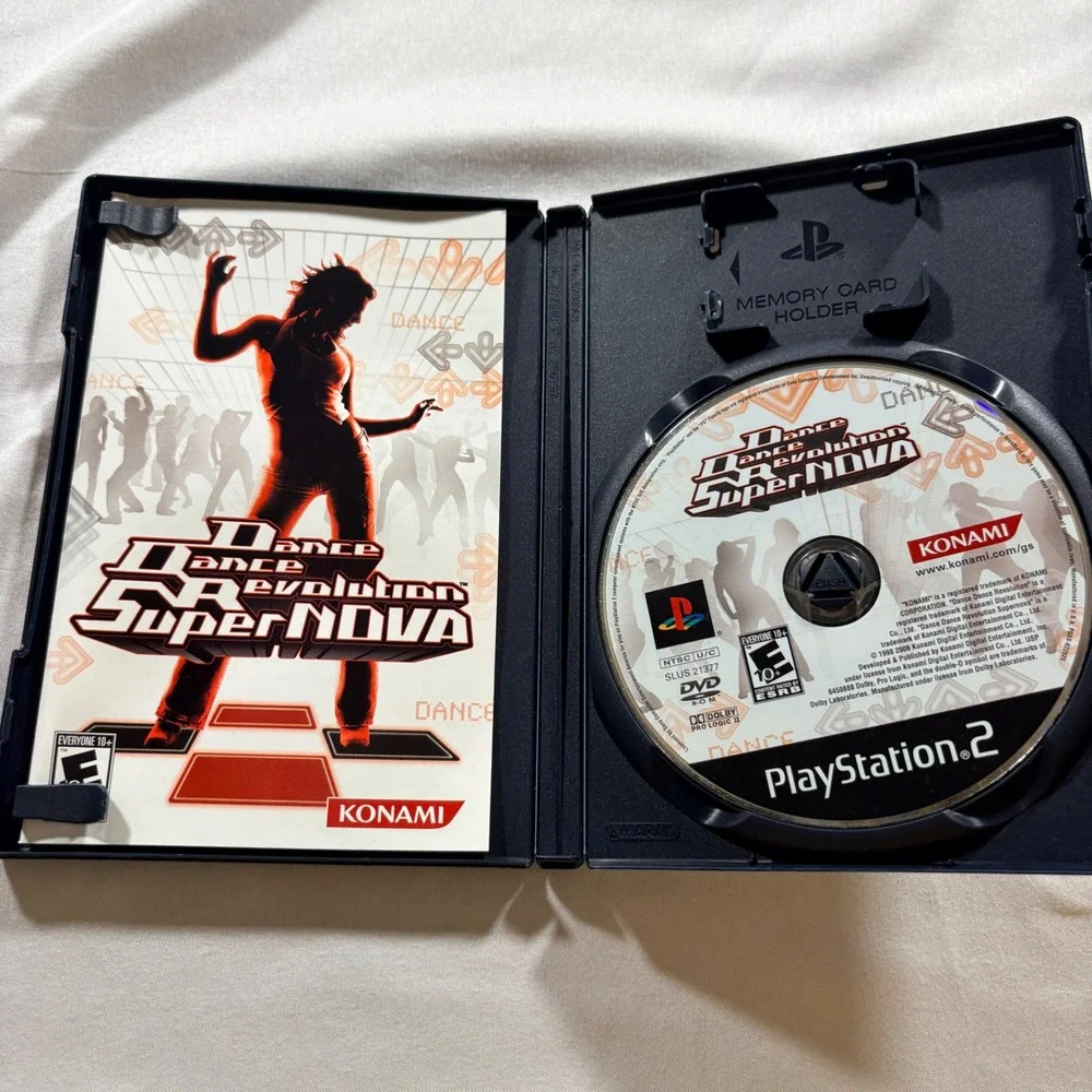 Konami Dance Dance Revolution SuperNOVA PlayStation 2 PS2 Game CIB Scratched